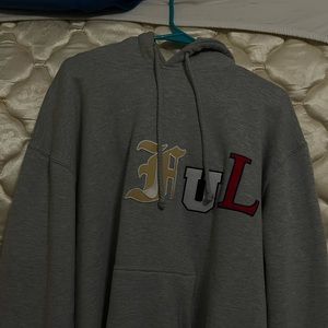 NELK FULLSEND PatchWork Ash/Grey Hoodie Sz L “Fullsend” (RARE)